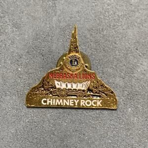 Vintage Lions International Club Pin Nebraska Lions “Chimney Rock”